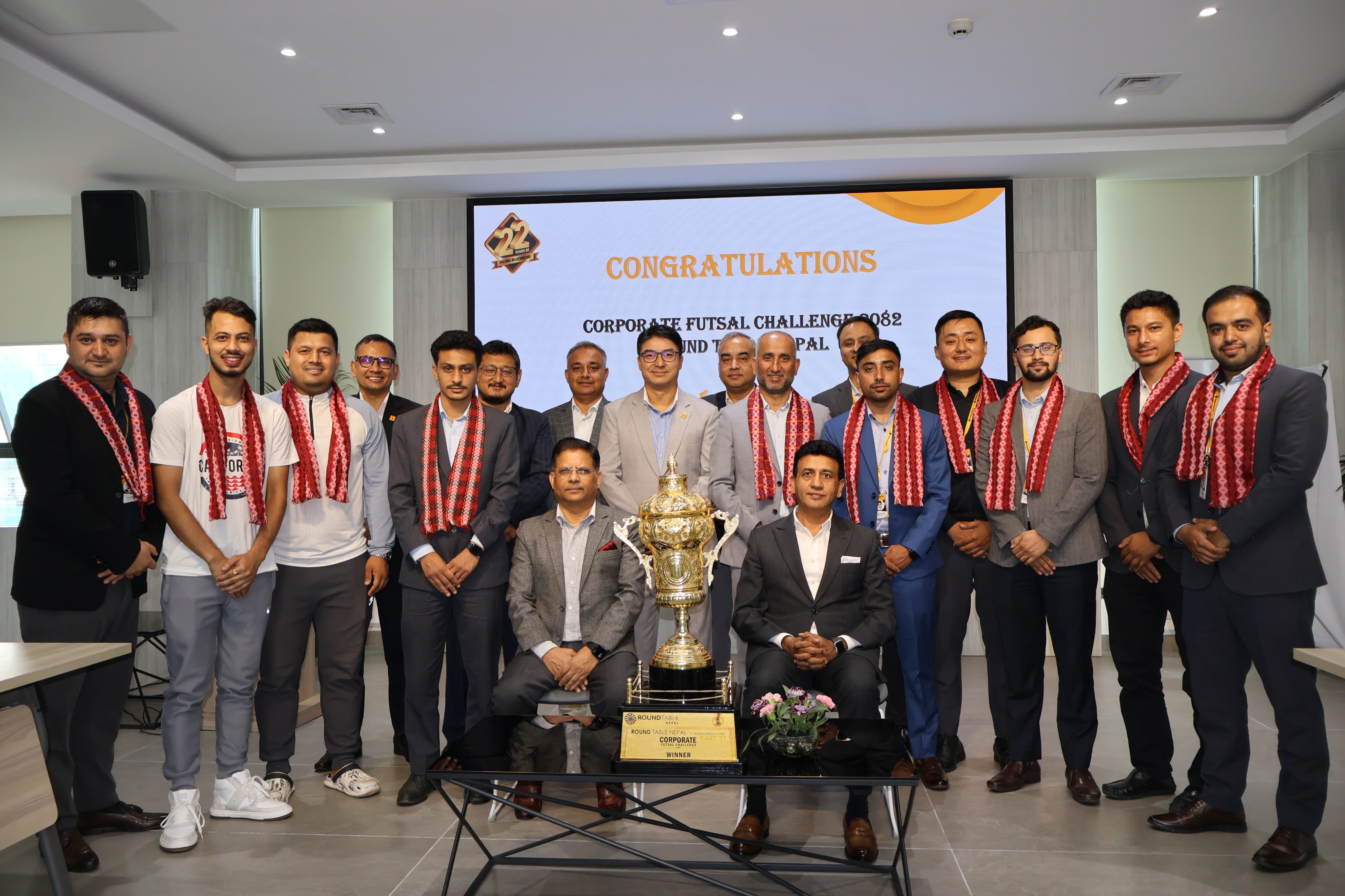 Winner of Round Table Nepal Corporate Futsal Challenge 2082